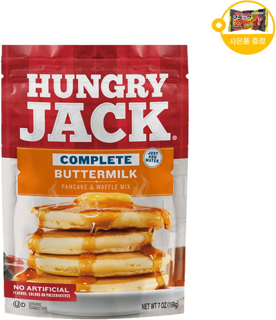 헝그리잭 팬케이크 와플 믹스 버터밀크 사은품 추가증정, 907g, 1개