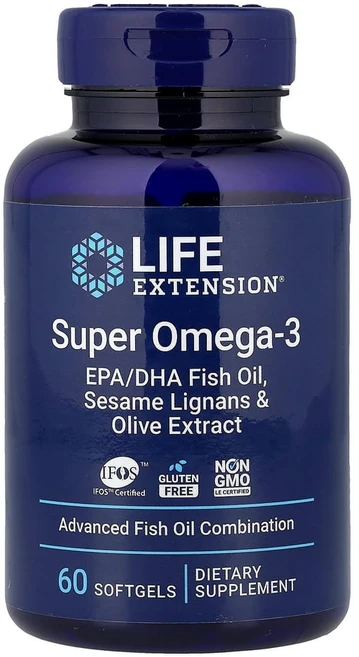 라이프익스텐션 슈퍼 오메가3 소프트젤 60정, 1개 - 쿠팡