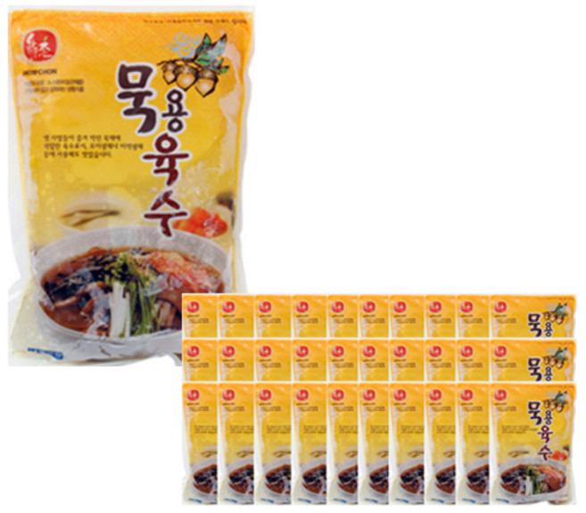 묵용육수 330g(박스) 하우촌, 30개, 330g