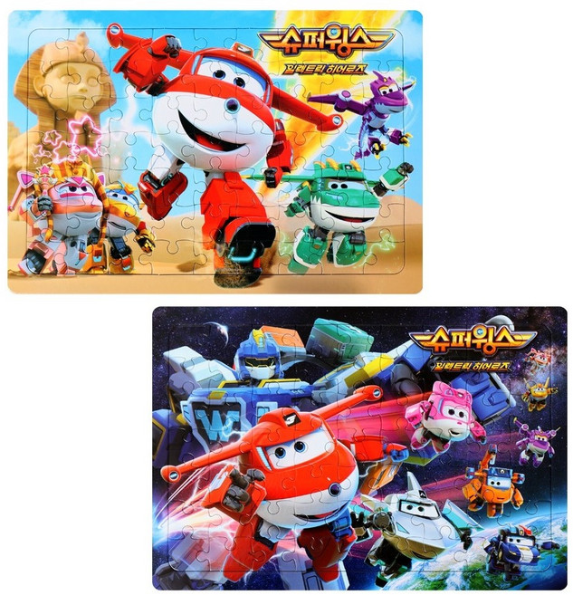 슈퍼윙스 일렉트릭 히어로즈-8절퍼즐 2종세트, 1개