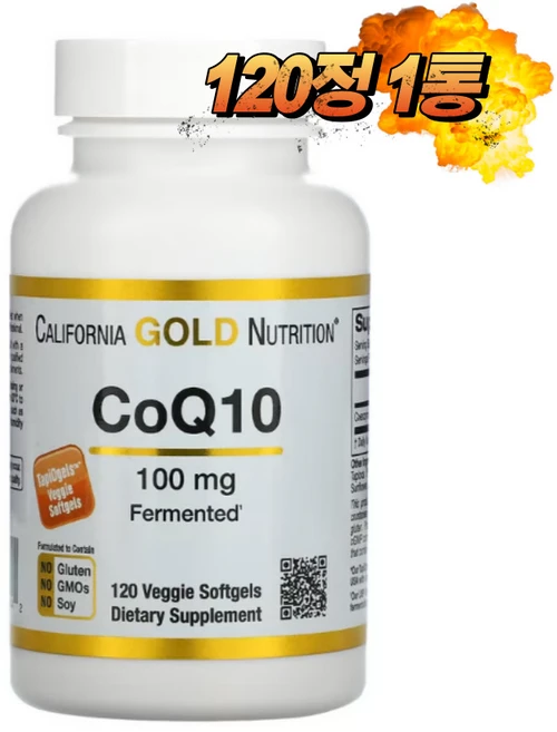 California Gold Nutrition 코엔자임 큐텐(CoQ10), 120정, 1개 - 쿠팡