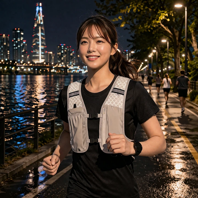 보들이 초경량 러닝 조끼 마라톤 라이딩 가방 수납 베스트