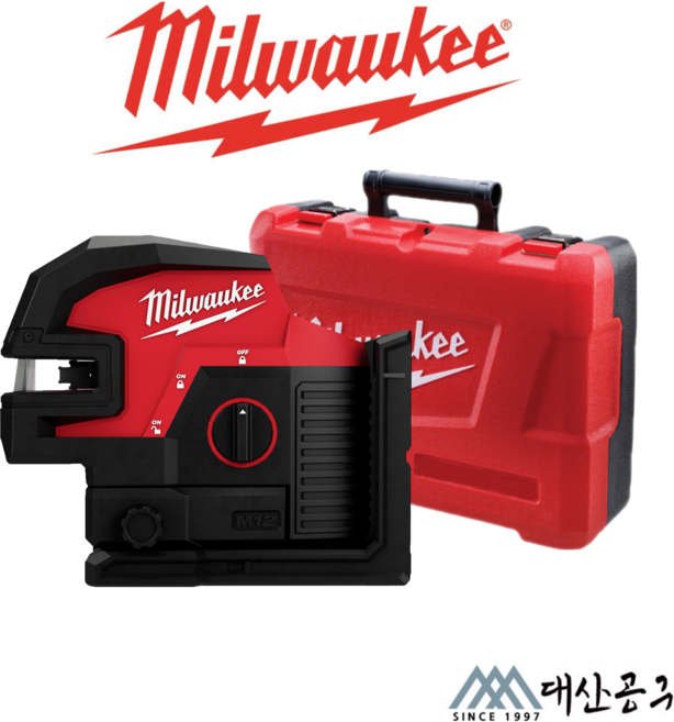 밀워키 M12 CLL4P-0C 본체만 4포인트 크로스라인 레이저 레벨기 12V 충전레벨기 베어툴, 1개
