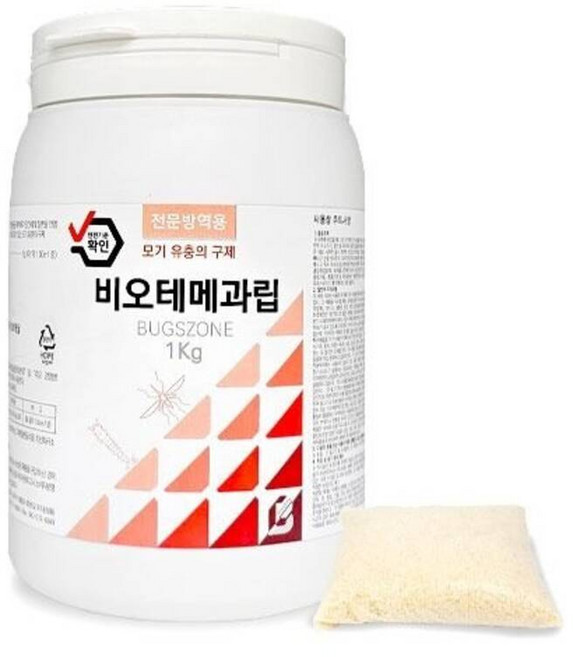 벅스존 비오테메 과립 1kg 모기유충구제 12개 1박스