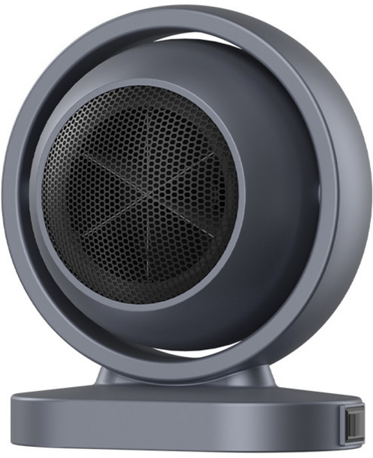 DS 지구 온풍기 2초 속열 각도 조절 무광 무음 PTC 전기 히터 난방기, 블랙