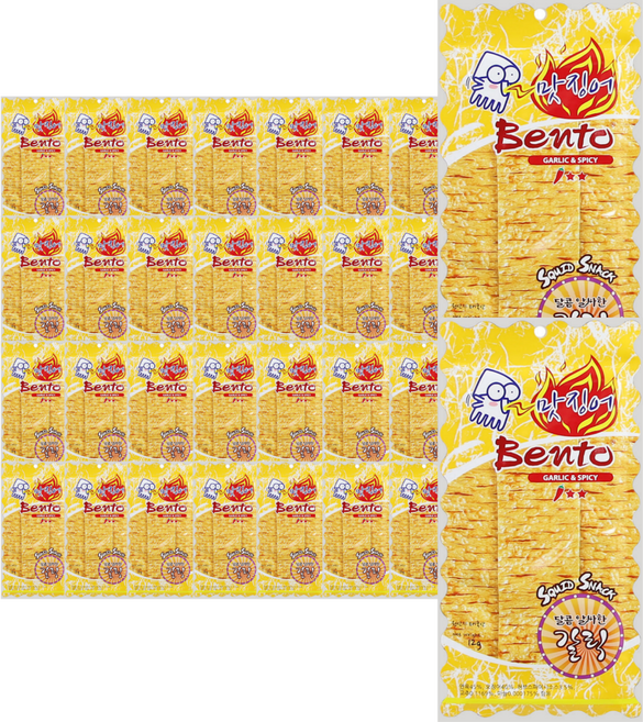 벤토 맛징어 갈릭앤스파이시, 12g, 30개