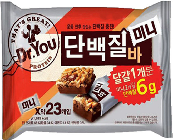오리온 단백질바미니324g, 324g, 1개
