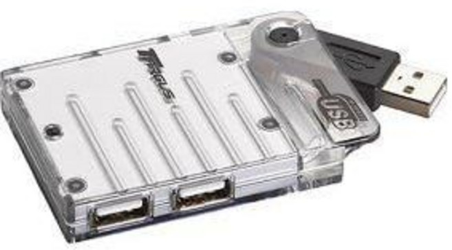 Targus 네트워크허브 스위치허브 랜허브 PAUH216U 4포트 슬림 USB 2.0 허브, 4-Port USB 2.0 Hub - Flip