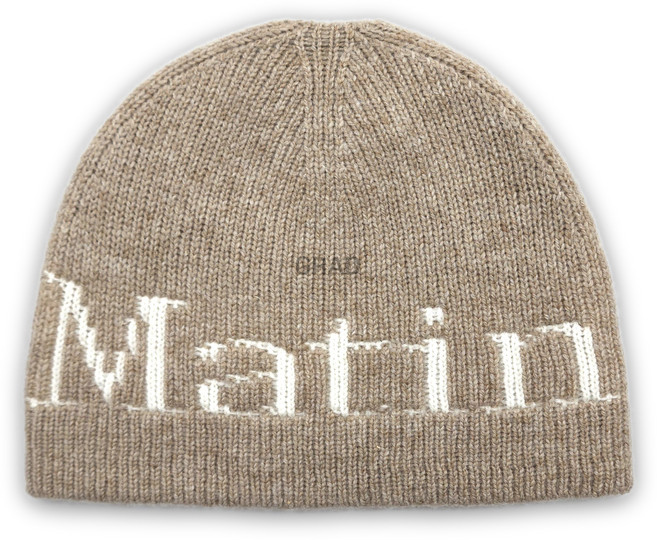 [당일발송] 마뗑킴 로고 자카드 숏 비니 MATIN KIM LOGO JACQUARD SHORT BEANIE + GRAD 정품보증택