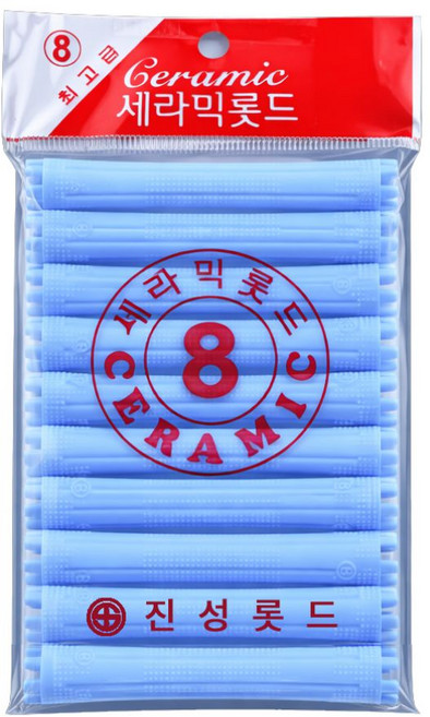 오라이브 진성 셀프파마 세라믹 헤어 롯드 8호, 1개, 하늘