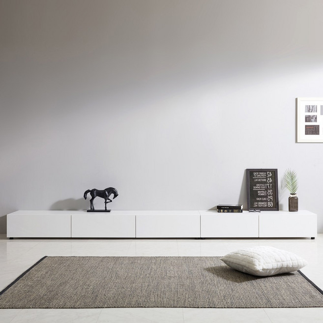 리처 티비다이 3000 낮은 거실장 TV장, 오트밀(스테이낮은1200+1800)