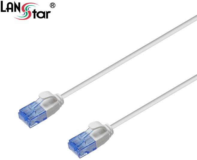 랜스타 cat.6a utp 슬림 랜 케이블, 화이트, 1개, 10m
