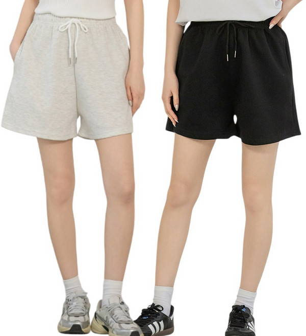 오베로 여성 밴딩 반바지 2종 세트