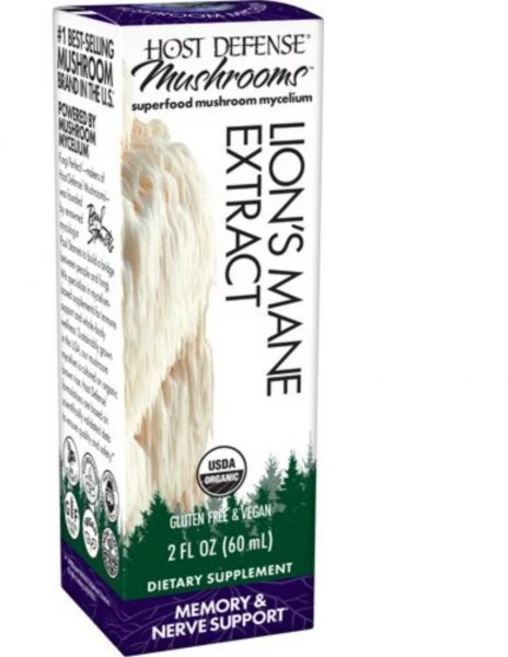 Host Defense 호스트디펜스 라이온스메인 2 fl oz 리퀴드 영양제 건강보조식품, Host Defense 호스트디펜스 라이온스메인 2 f - 쿠팡