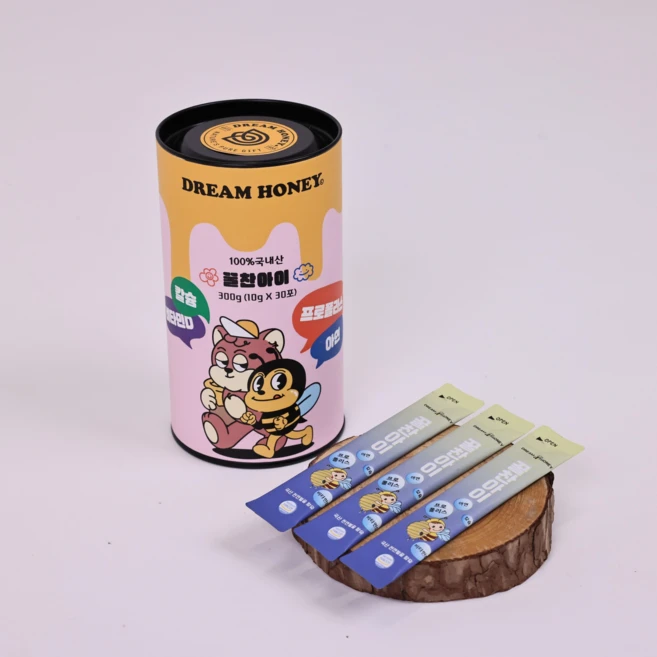 아이간식 꿀 프로폴리스 함량 증대 어린이 건강간식 30포 10g 한달 기침 감기, 30개 - 쿠팡