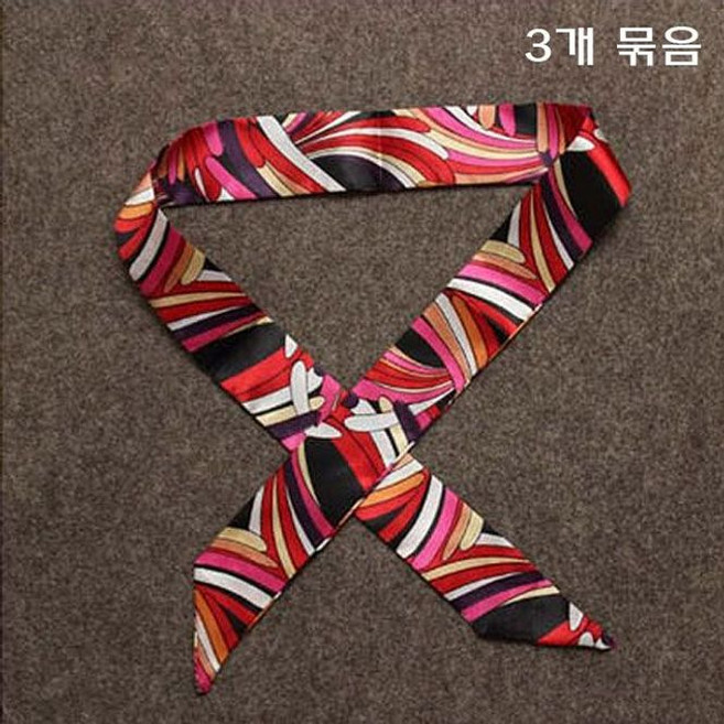 (묶음상품기획전)줄무늬 쁘띠 스카프 (3개묶음)