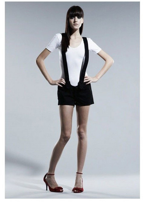 씨위 브리짓 미니 롬퍼 젯블랙팬츠