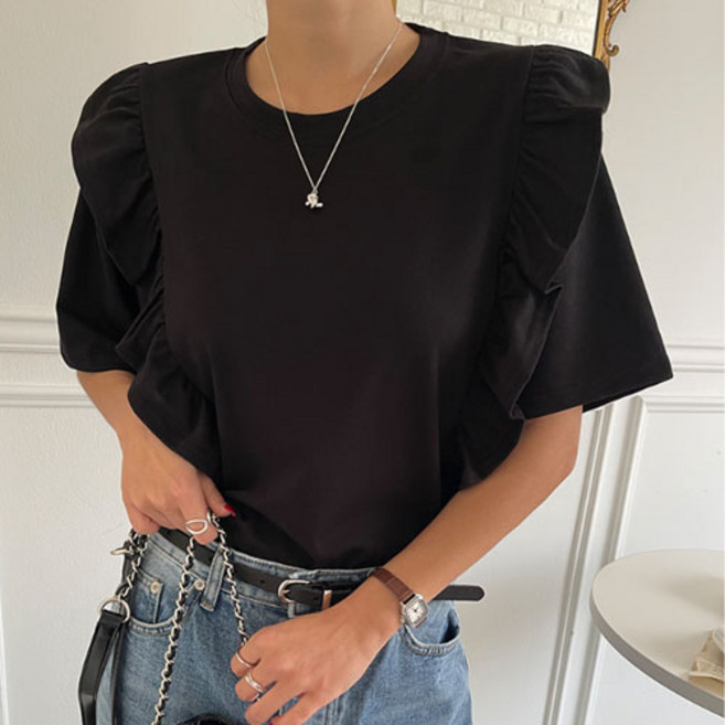 [난닝구]소플브 프릴반팔티