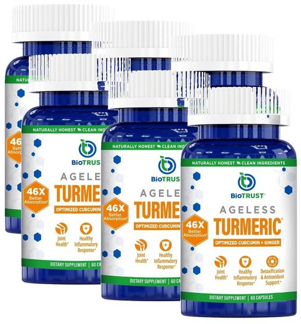 바이오 트러스트 에이지리스 터메릭 캡슐 BioTrust Ageless Turmeric, 60정, 6개 - 쿠팡