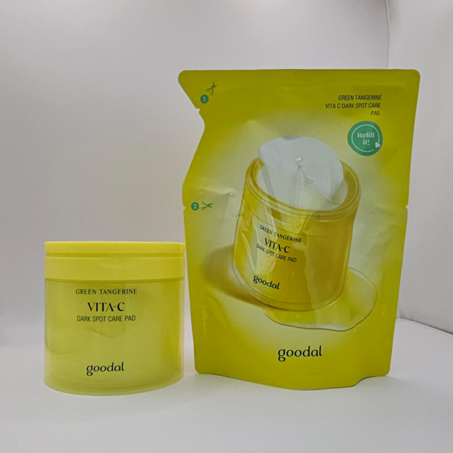 구달 청귤 비타C 잡티케어 패드 70매+70매 리필기획세트, 2개, 160ml