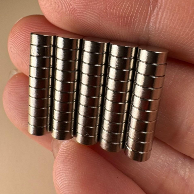 D5*2T 네오디움 원형자석 ND 지름 5mm x 두께 2mm [니즈], 50개