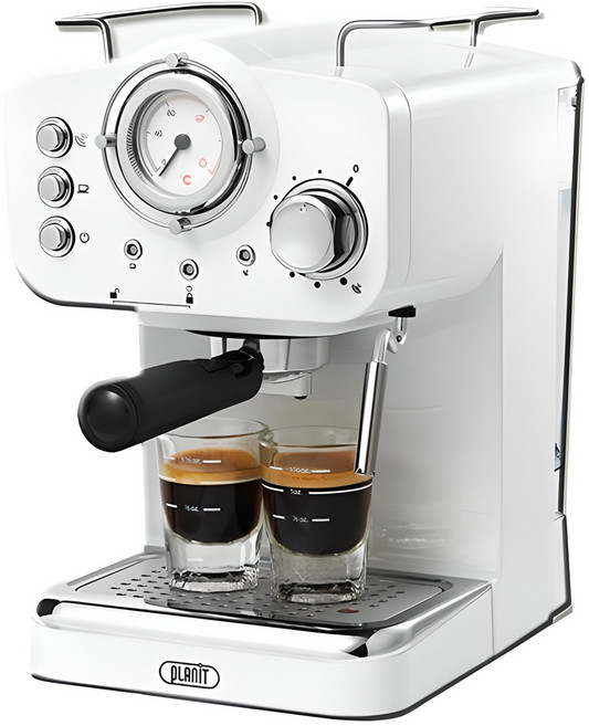 플랜잇 에스프레소 커피머신 2in1, 화이트, (플랜잇 도우) PCM-F15W