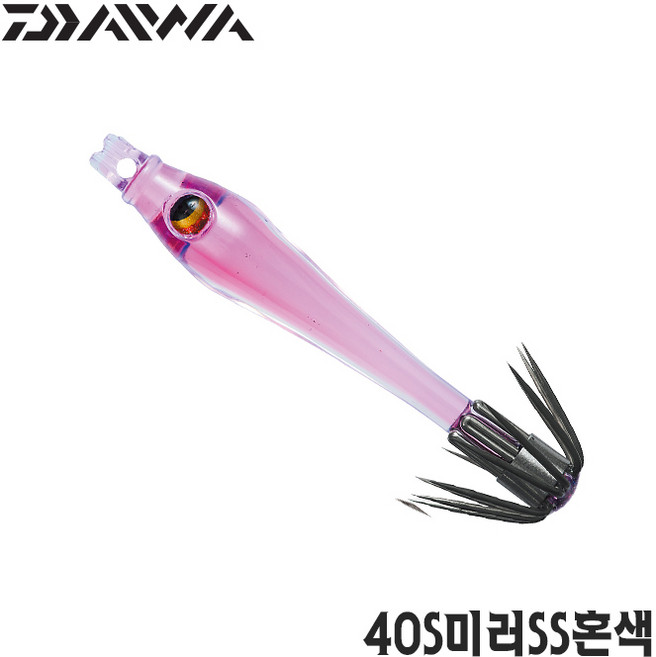 다이와 미드스테 40S 미러 SS 혼색 호레기루어 오징어, 핑크레드-311830, 1개