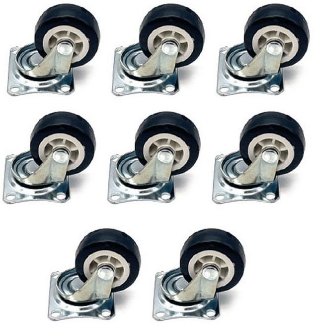아이베란다 블랙 우레탄 소형바퀴 캐스터 회전 가구 바퀴, 8개