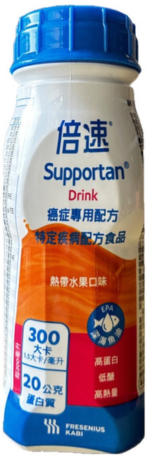 倍速 Supportan Drink 營養飲品 熱帶水果口味 300大卡, 72個, 200ml