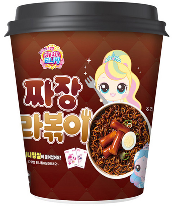 캐치티니핑 짜장라볶이, 170g, 5개