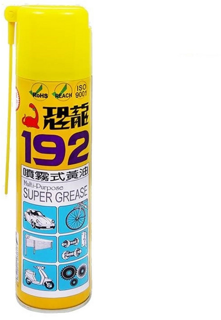 PUFF DINO 恐龍 192噴霧式黃油 420ml 金屬零件潤滑防鏽保養, 1瓶