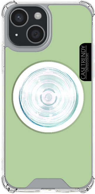 케이스트랜디 아이폰15 맥세이프 호환 컬러 젤하드 케이스 + 자석 투명톡 세트