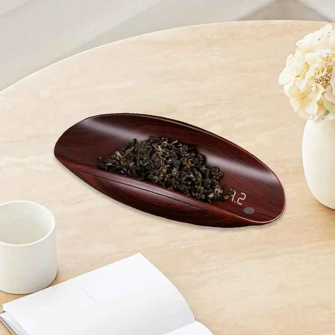 500/0.1g 목재 전자 차 저울 베이킹용 고정밀 디지털 LCD 디스플레이가 있는 다용도 미니, 02 Deep Red