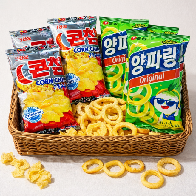 하이라이트 오리지널 옥수수 양파 식이섬유 스낵 해바라기유 사용, 70g, 6개