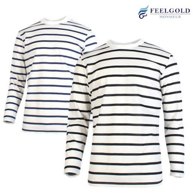 [필골드] MD923 기본쭈리굶은줄단가라 긴팔티