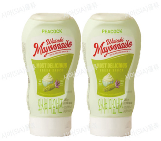 피코크 와사비 마요네즈 290g x 2개 총 580g, 4개