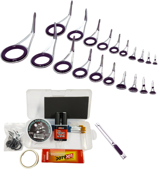 H-02 루어대 외발가이드 수리키트, 혼합, 1세트