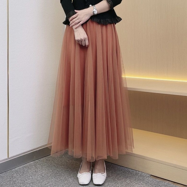 網紗裙 720度大擺裙 A字長款裙