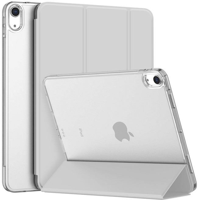 니하 아이패드 아이패드 에어 13 (M4/M3/M2) 슬림 클리어 케이스, 그레이