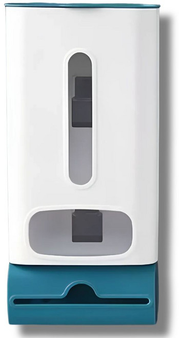 초승 간편 비닐봉투 정리함 속옷 양말 수납함, 블루, 1개