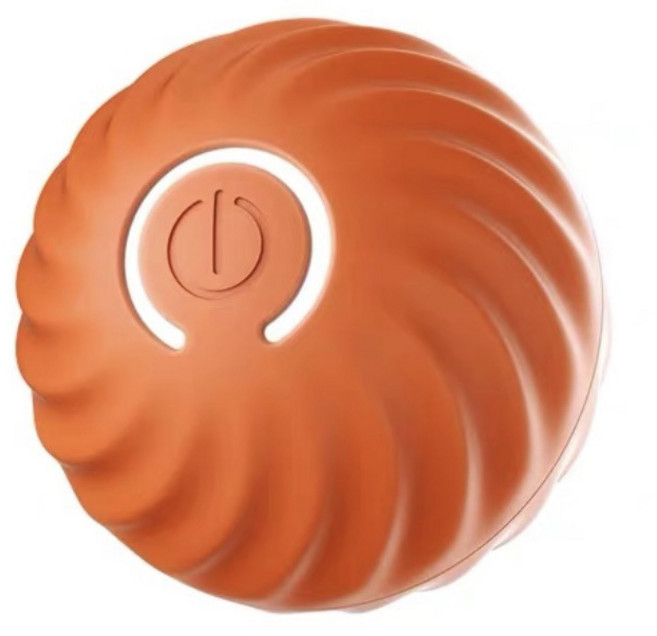 오브펫 반려동물 스마트 자동 장난감 토이볼 움직이는 반려견 러닝볼 셀프 무방 공, 1개, 오렌지