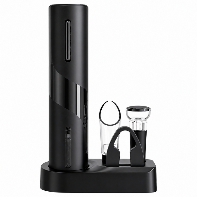 ProTap 紅酒電動開瓶器 充電款, 黑色, 1個
