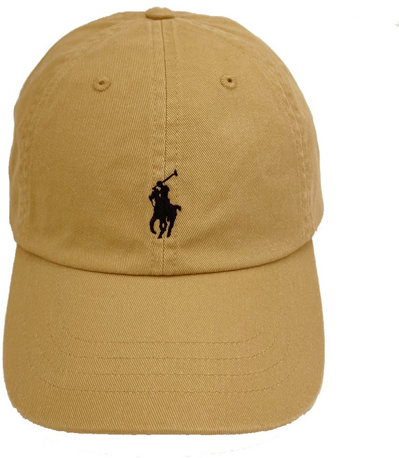 RALPH LAUREN POLO刺繡小馬LOGO鴨舌帽/棒球帽(棕/深藍) 時尚休閒遮陽帽