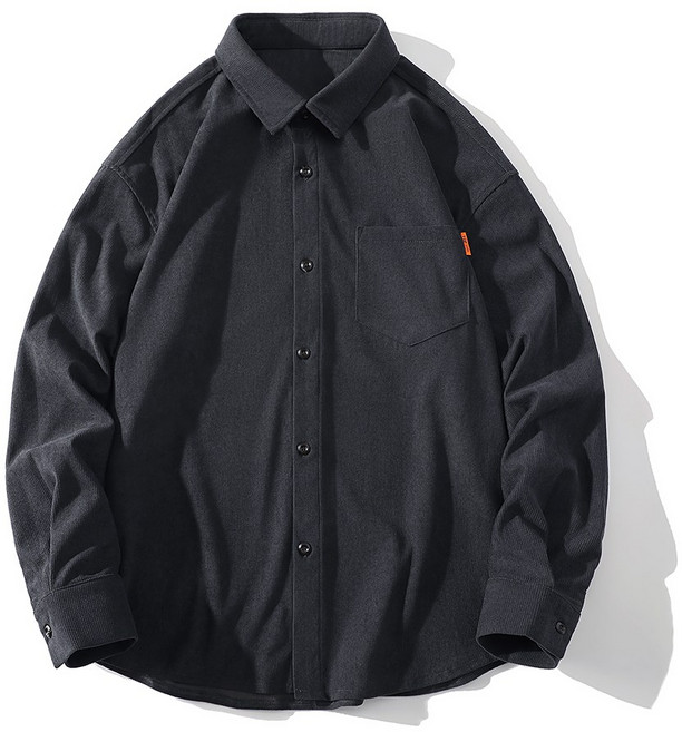 남성 코듀로이 긴팔 셔츠 가을 얇은 아우터