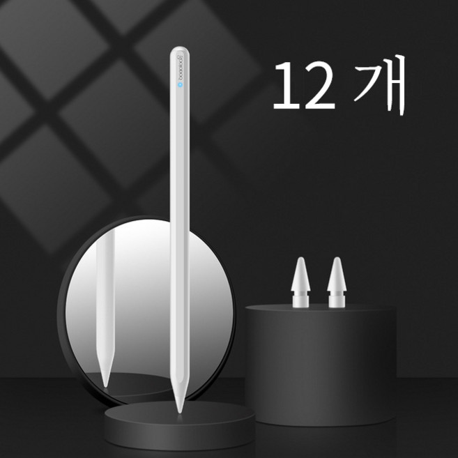 GOOJODOQ 연필 팜 거부 기울기 12세대 스타일러스, 팁 1개, 1개