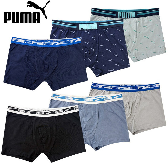 PUMA 푸마 주니어 남아 드로즈 팬티 세트 초등학생 중학생 드로즈