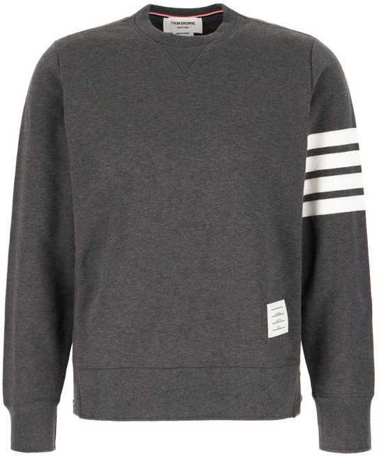 톰 브라운 루프백 4 바 스웨트셔츠