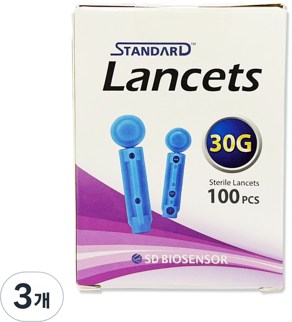 에스디바이오센서 일회용 채혈침, 100개입, 3개