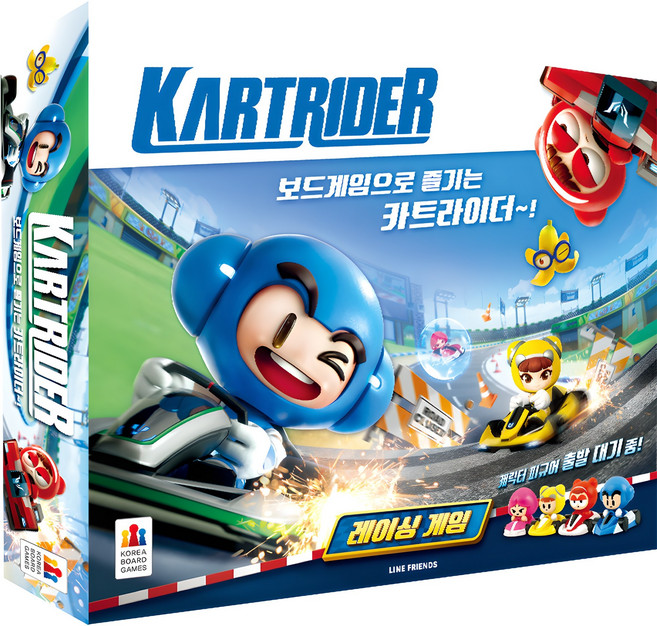 코리아보드게임즈 카트라이더 레이싱 게임, 혼합색상, 1개