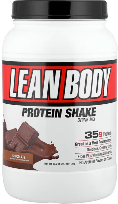 라브라다 뉴트리션 Lean Body 고단백질 식사 대용 셰이크 초콜릿 2.47lb, 1개, 1.12kg - 쿠팡